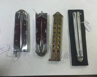 4 BUTTERFLY KNIVES