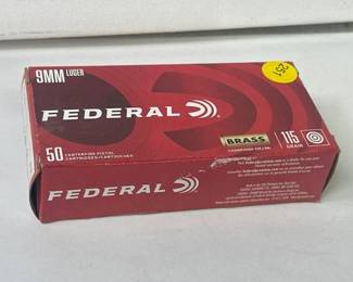 50 ROUNDS OF FEDERAL 9MM AMMO