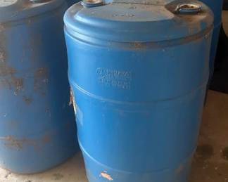 Four 55 Gallon Rainwater drums