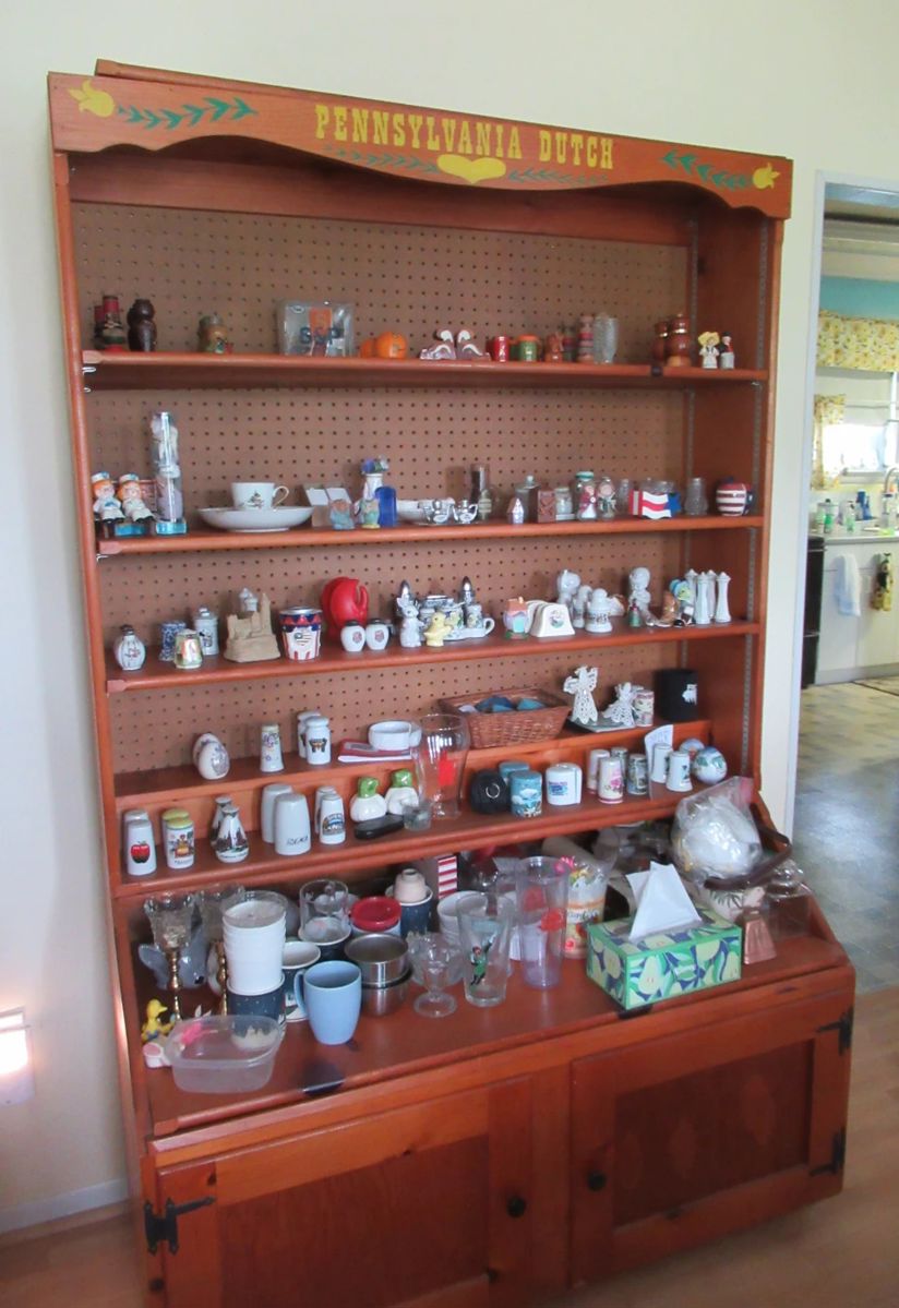 1990's Pennsylvania Dutch Candy Display Cabinet