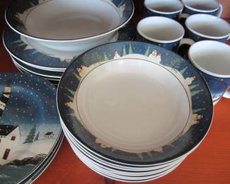 Snowman Holiday Tableware Set