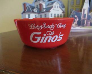 Vintage Gino's items, restaurant menus