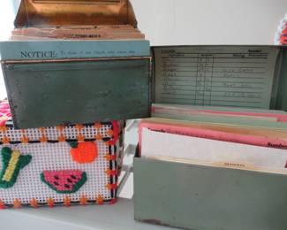 Recipe Boxes with Recipes