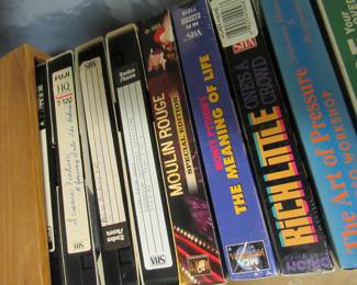 VHS TAPES, 8-Tracks, CDS , Records