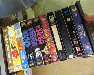 VHS TAPES, 8-Tracks, CDS , Records