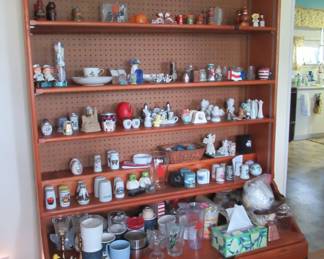 1990's Pennsylvania Dutch Candy Display Cabinet