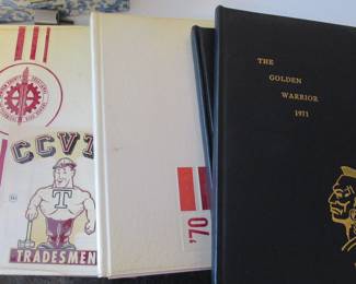 Vintage 60's and 70's Yearbooks