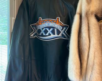 Leather Superbowl Jacket XL $195