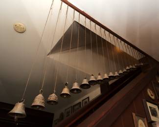 Marvelous collection of antique brass bells