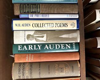 Poetry by W. H. Auden, biographies of W. H. Auden, the Oxford Companion to American Literature, Modern American Poetry, Modern British Poetry