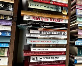 Books about dog breeds, training, and history