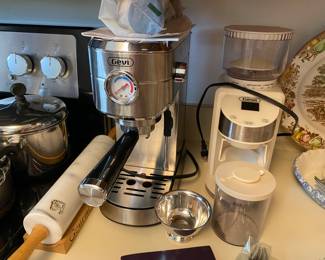 GEVI CAPPUCCINO MAKER AND GEVI COFFEE GRINDER