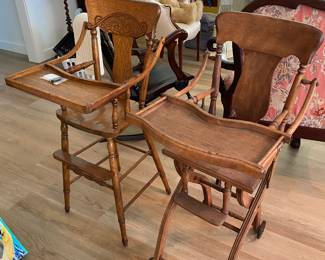 ANTIQUE HIGH CHAIRS