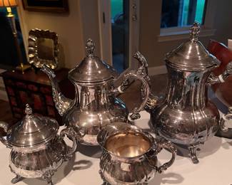 LANCASTER ROSE 5PC SILVERPLATE SET