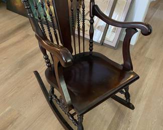 MAHOGANY ROCKER