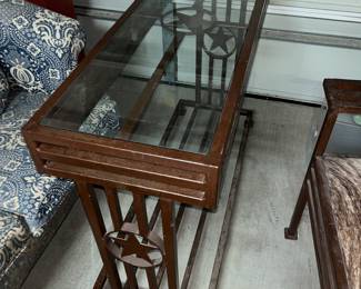 MATCHING IRON TEXAS SOFA / ENTRY TABLE