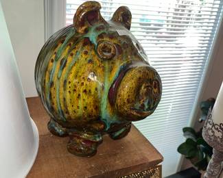 Hand made ceramic pig!
