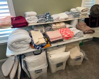 Towels, linens, pillows