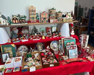Dept.56 Snow Village buildings at top