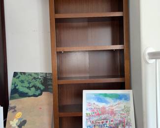 Pair of tall bookcases