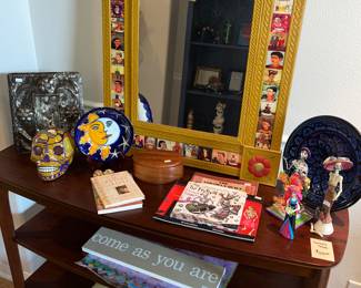Unique metal / tile mirror