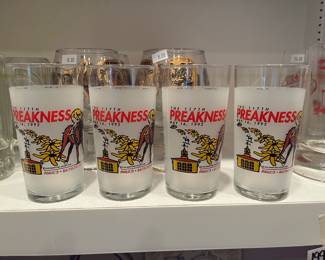 Set of 4 highball glasses 1992 PREAKNESS