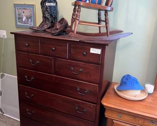 KINCAID cherry farmhouse chest!