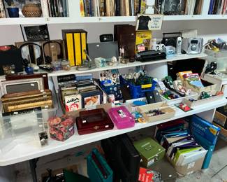 Small electronics, frames, DVD's