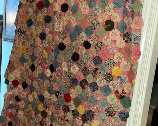 Vintage YO-YO quilt
