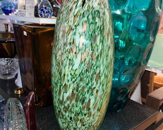 Hand blown Murano glass vase