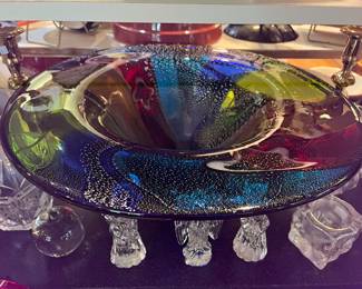Gorgeous MILLEFIORI glass bowl!