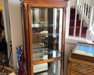 18th century HOWARD MILLER lighted display case