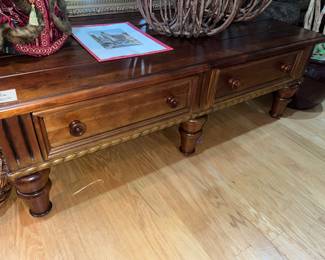 Large 2dr solid wood coffee table