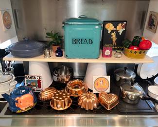 Jello molds, bread box & more!