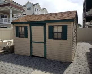 Shed is 12' ft. x 10 ft. - two available. Hardscape pavers