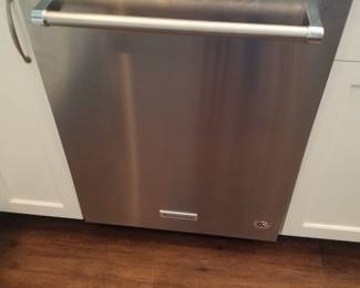 KitchenAid dishwasher with stainless steel interior