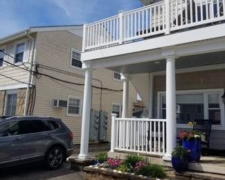Vinyl raining; siding; hardscape blocks