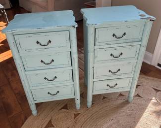 4-drawer end tables/night stands - two available