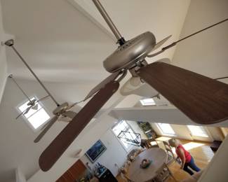 Large illuminated ceiling fans - three available