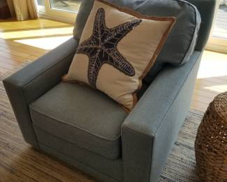 Cozy arm chair made in USA by Kravet