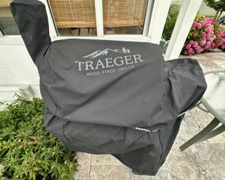 Traeger wood fired smoker