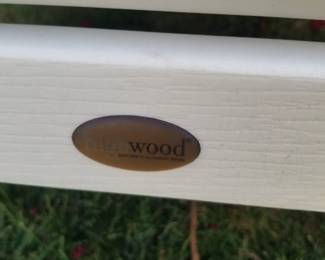 HighWood poly lumber Adirondack chairs; bench & bench with arms