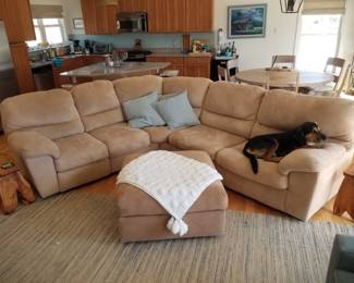 Couch/sleeper/recliner has matching ottoman