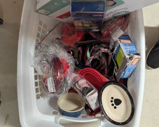Dog items, Mostly new.