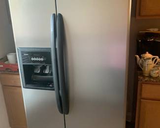 Kenmore stainless steel side by side refrigerator