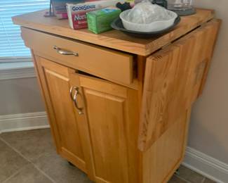 Rolling kitchen cart