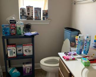 Men’s grooming items, blood pressure monitors