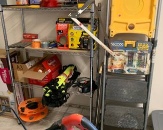 Hose, ladder, garage stuff