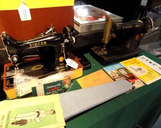Antique Singer sewing machines