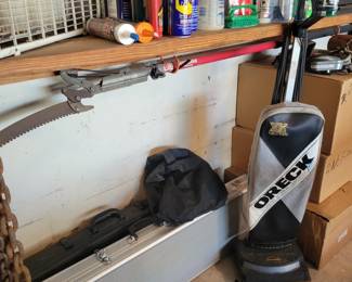 Chemicals, Gun Cases, Oreck Vacuum etc.